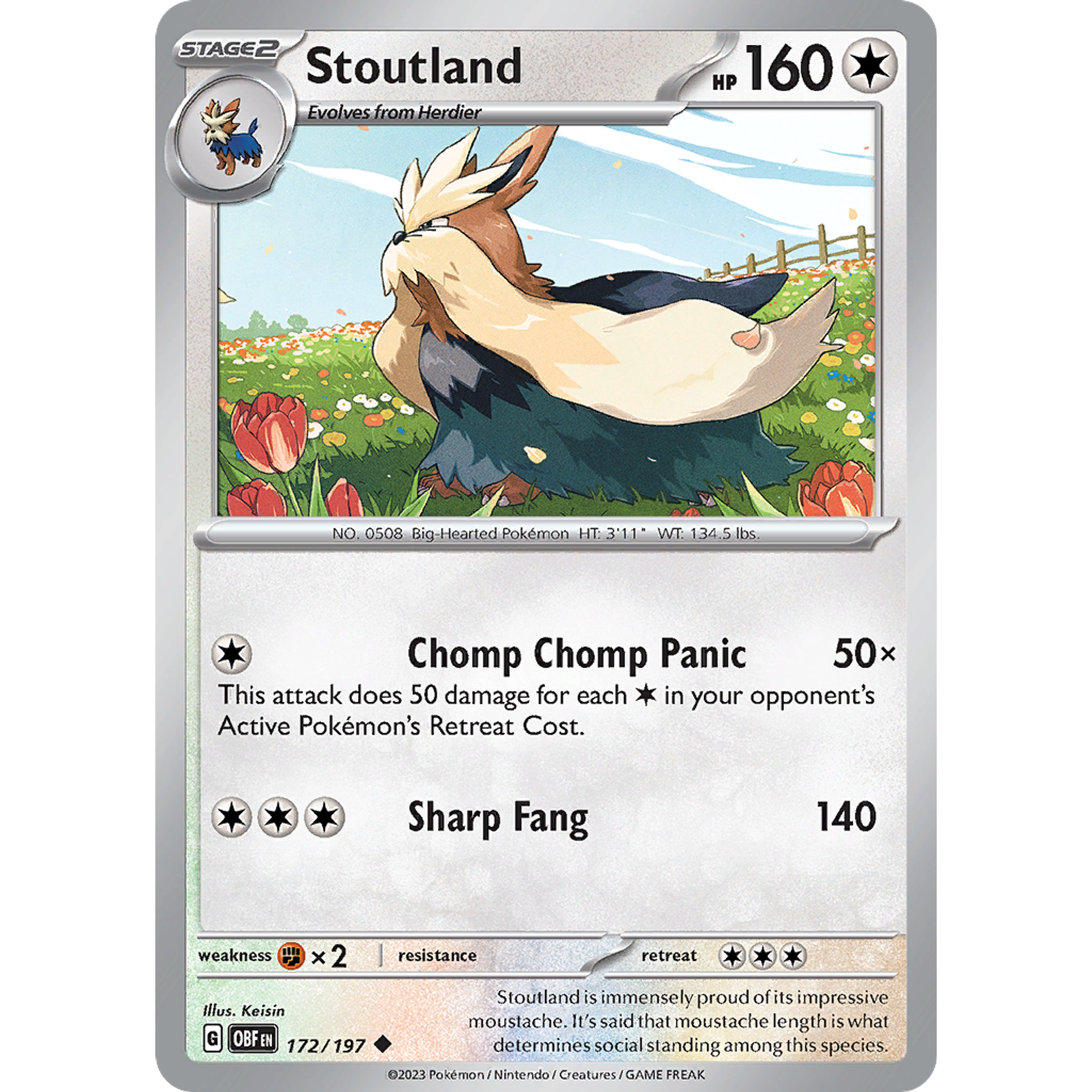 Stoutland– 172/197 – Uncommon– Inglés