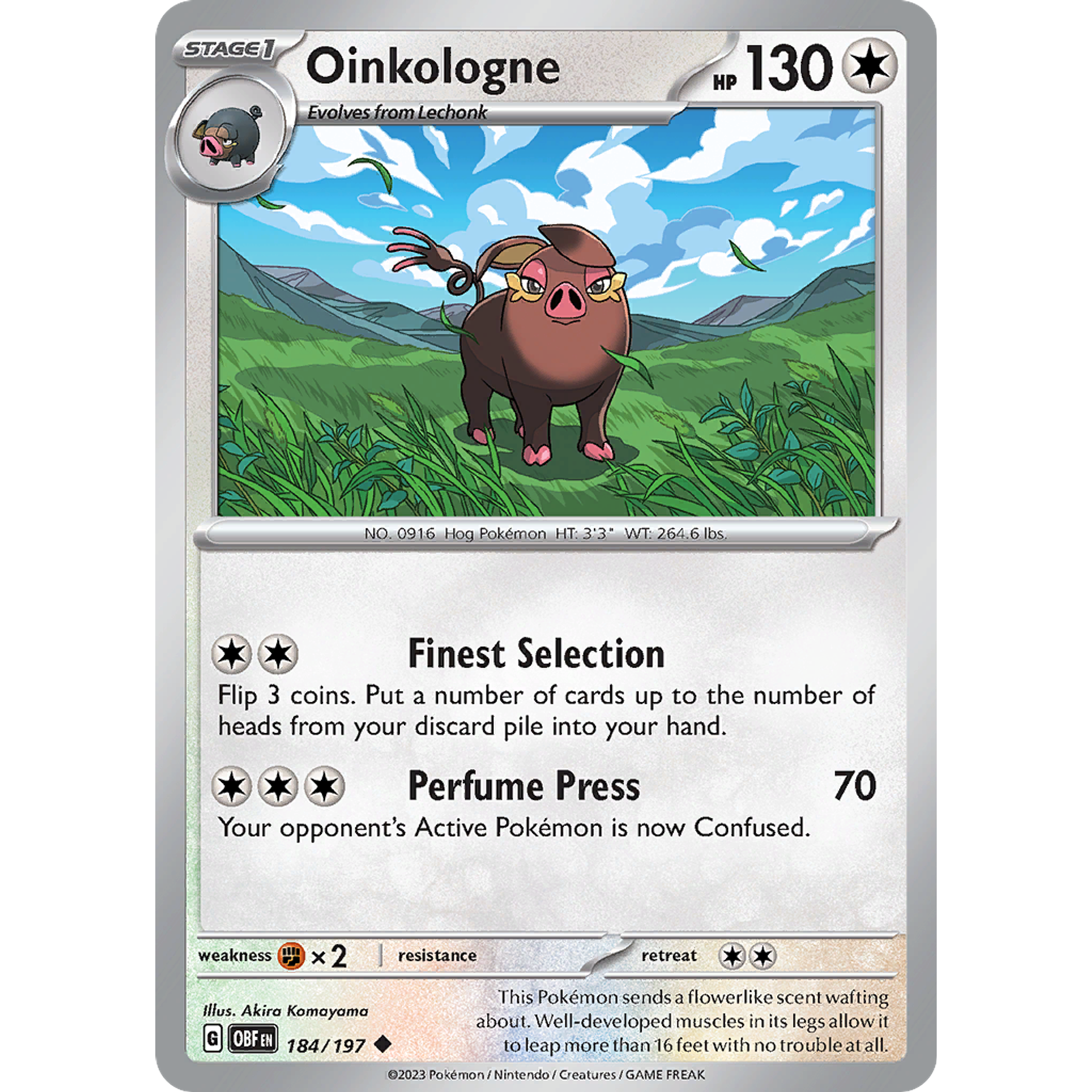 Oinkologne– 183/197 – Uncommon– Inglés