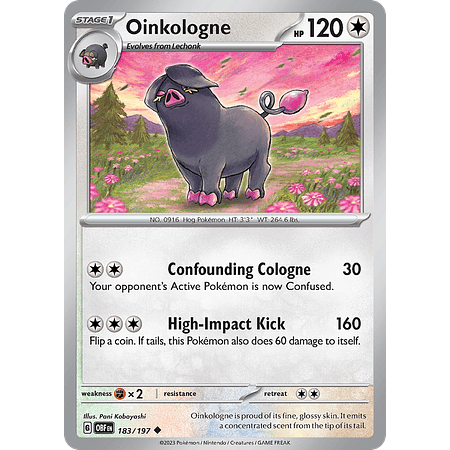 Oinkologne - 183/197 - Uncommon Reverse Holo Inglés