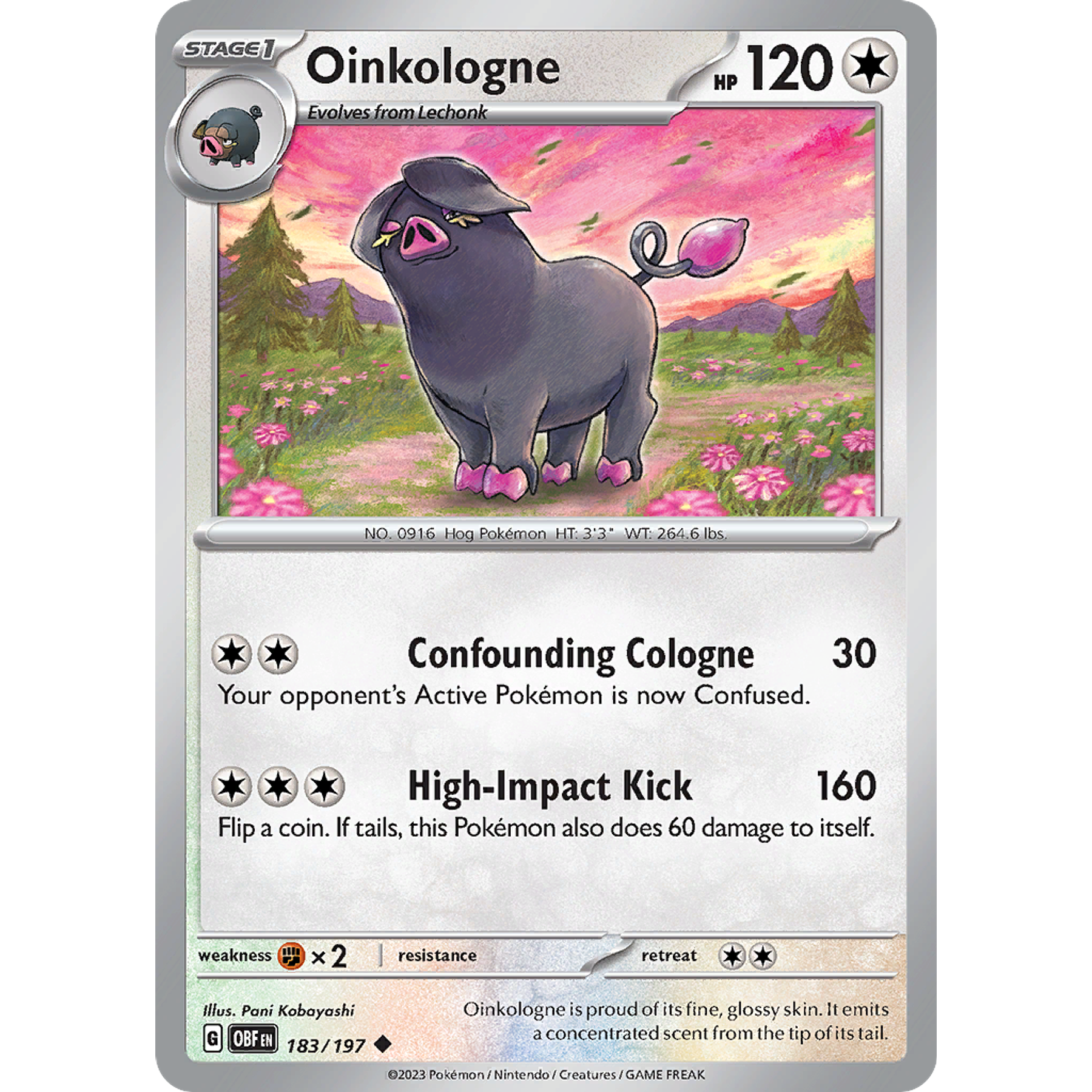 Oinkologne– 182/197 – Uncommon– Inglés