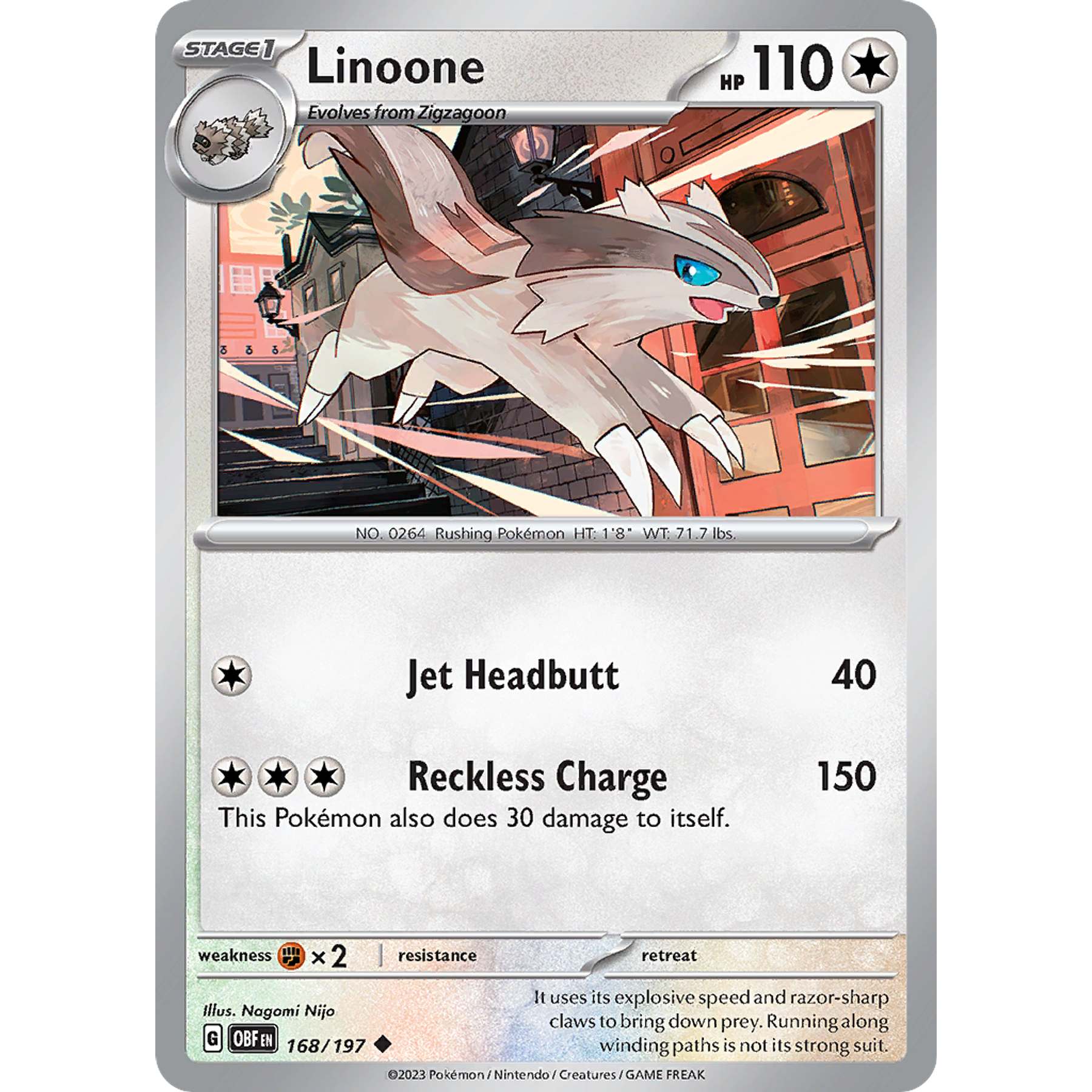 Linoone– 168/197 – Uncommon– Inglés