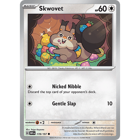 Skwovet– 178/197 – Common Reverse Holo– Inglés