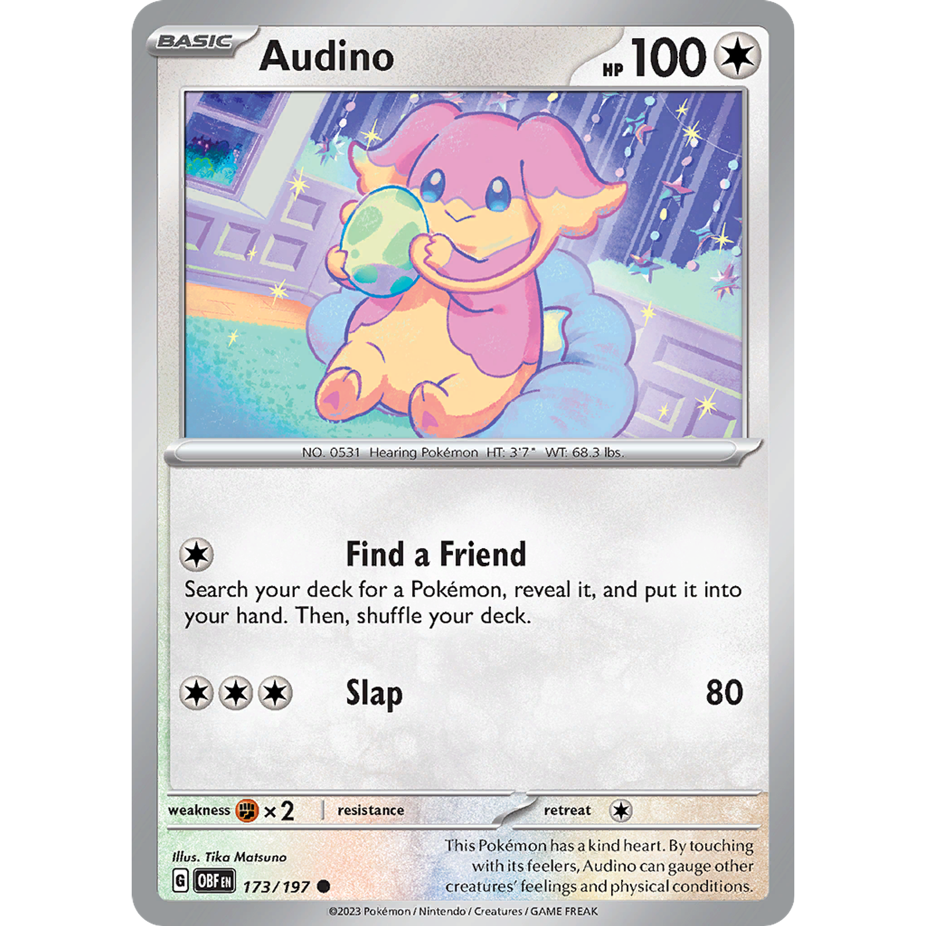 Audino– 173/197 – Common– Inglés