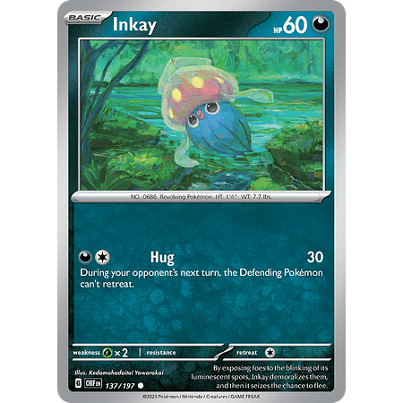 Inkay– 137/197 – Common Reverse Holo– Inglés