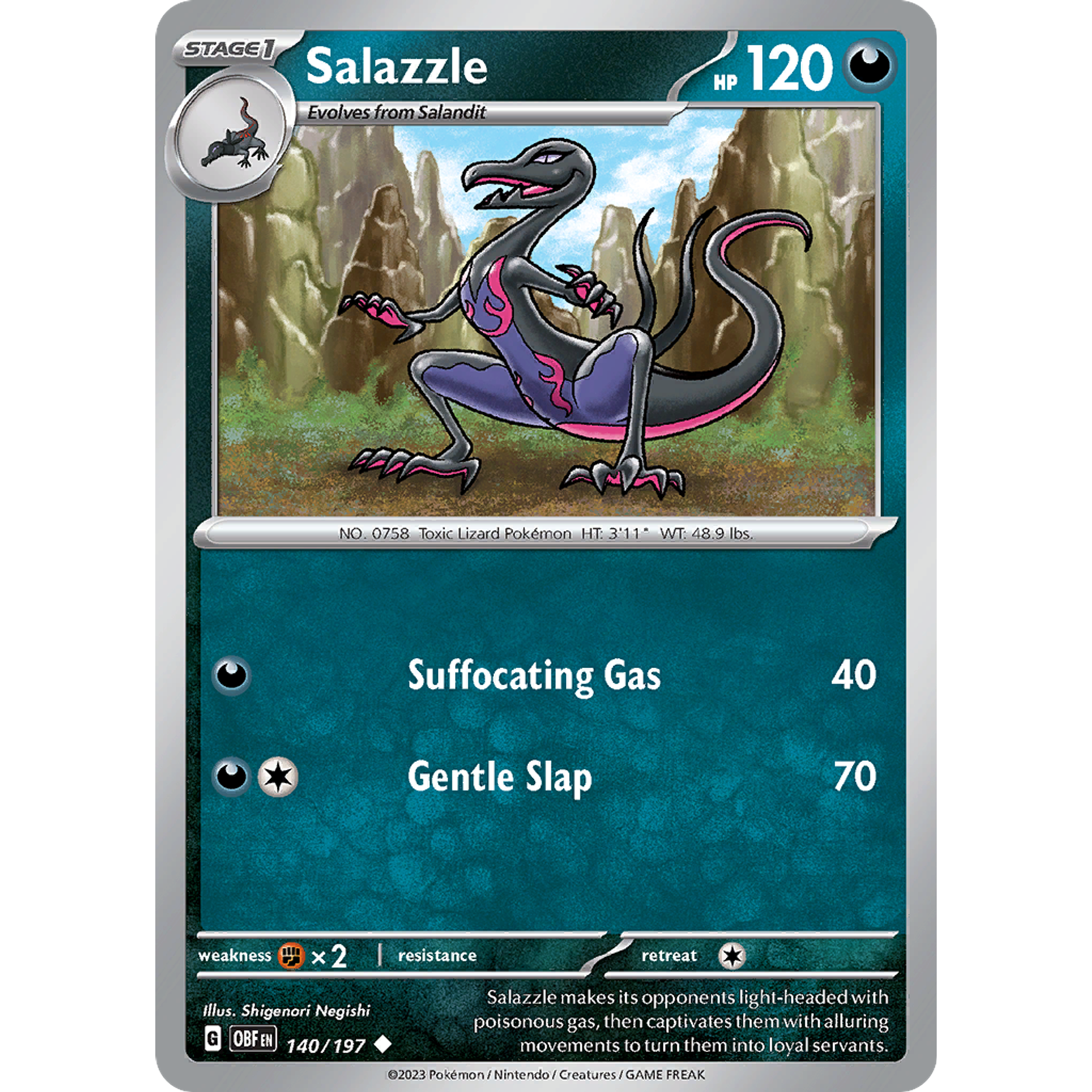 Salazzle– 140/197 – Uncommon– Inglés