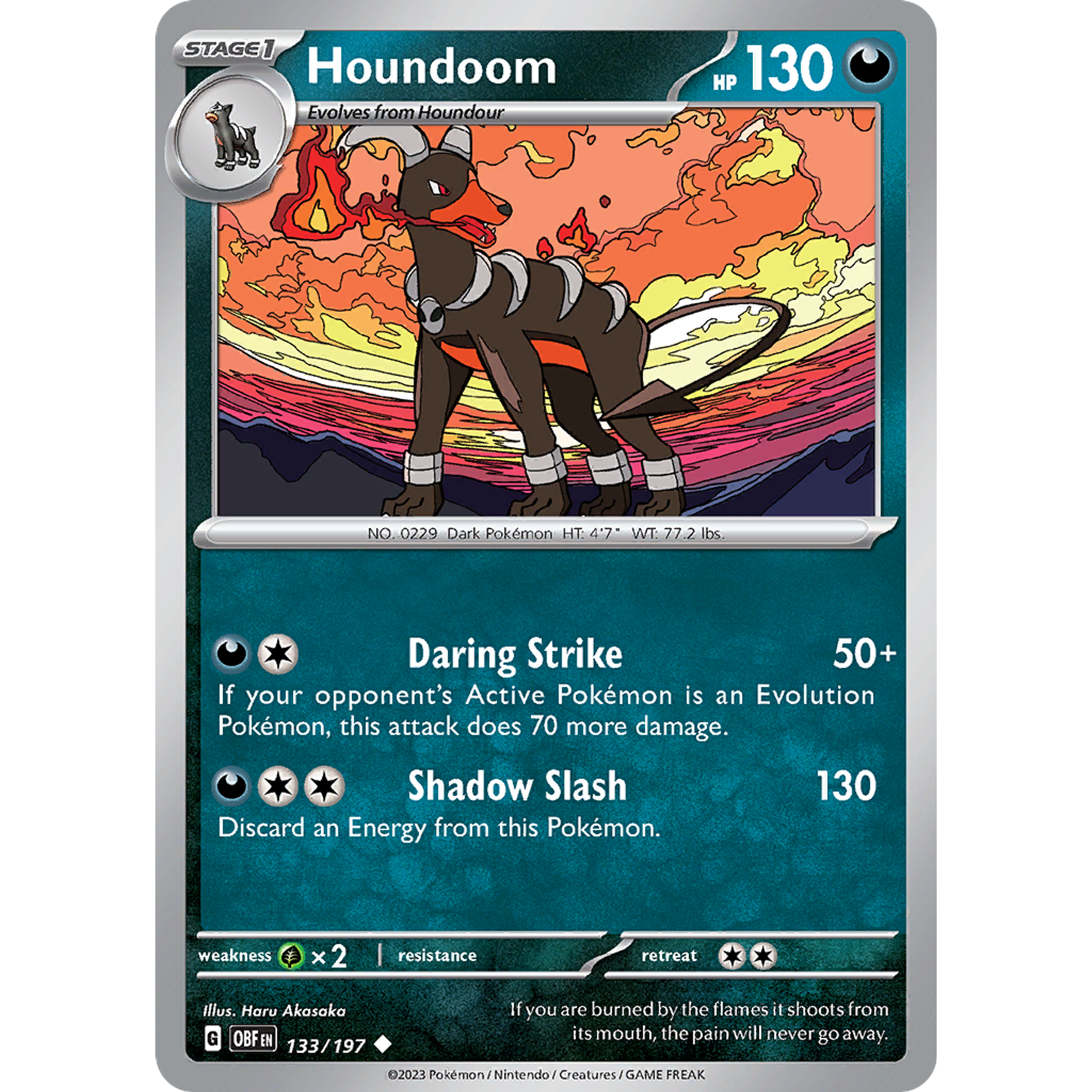 Houndoom– 133/197 – Uncommon– Inglés