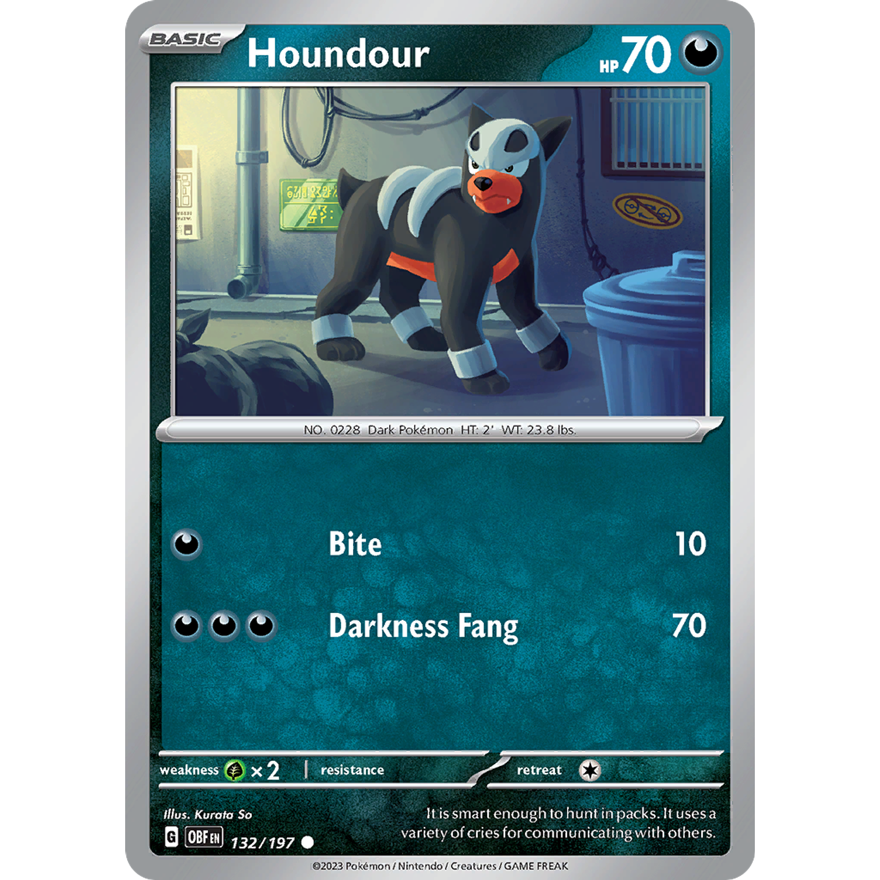 Houndour– 132/197 – Common – Inglés