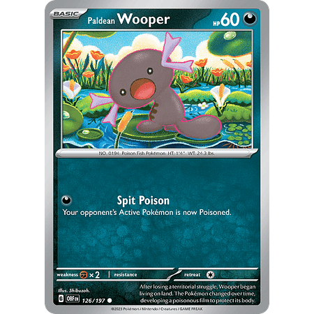 Wooper– 126/197 – Common Reverse Holo– Inglés