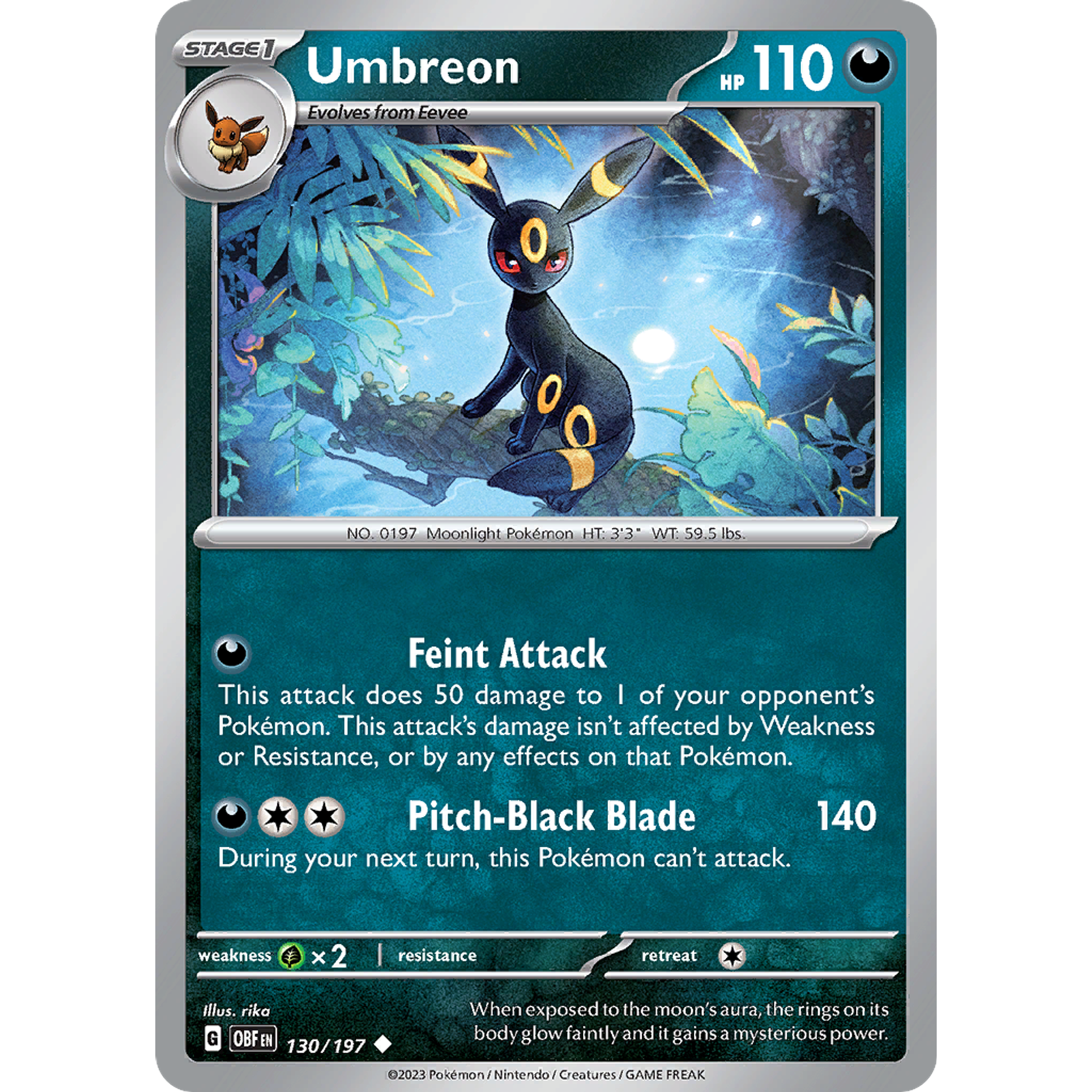 Umbreon– 130/197 – Uncommon – Inglés