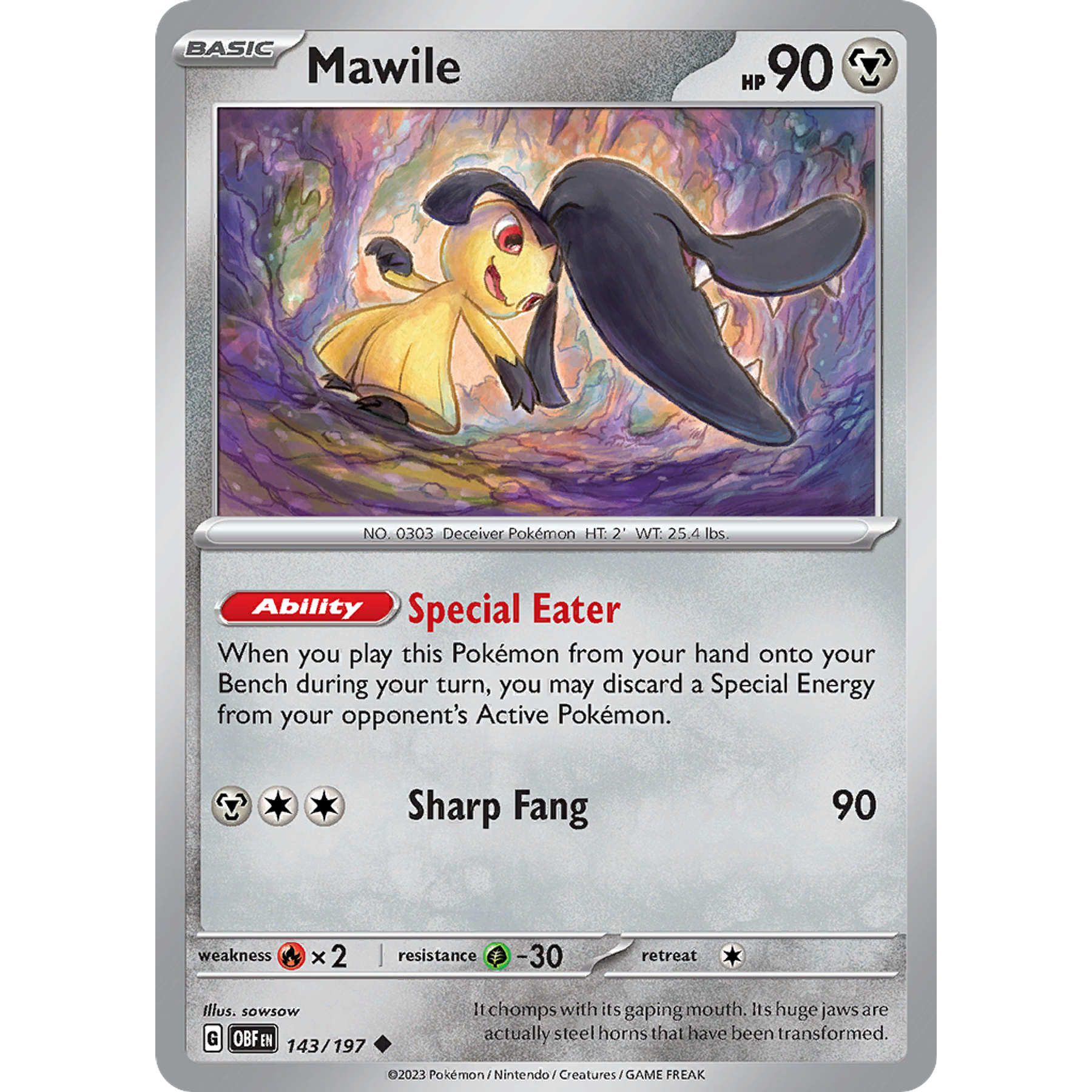 Mawile– 143/197 – Uncommon– Inglés
