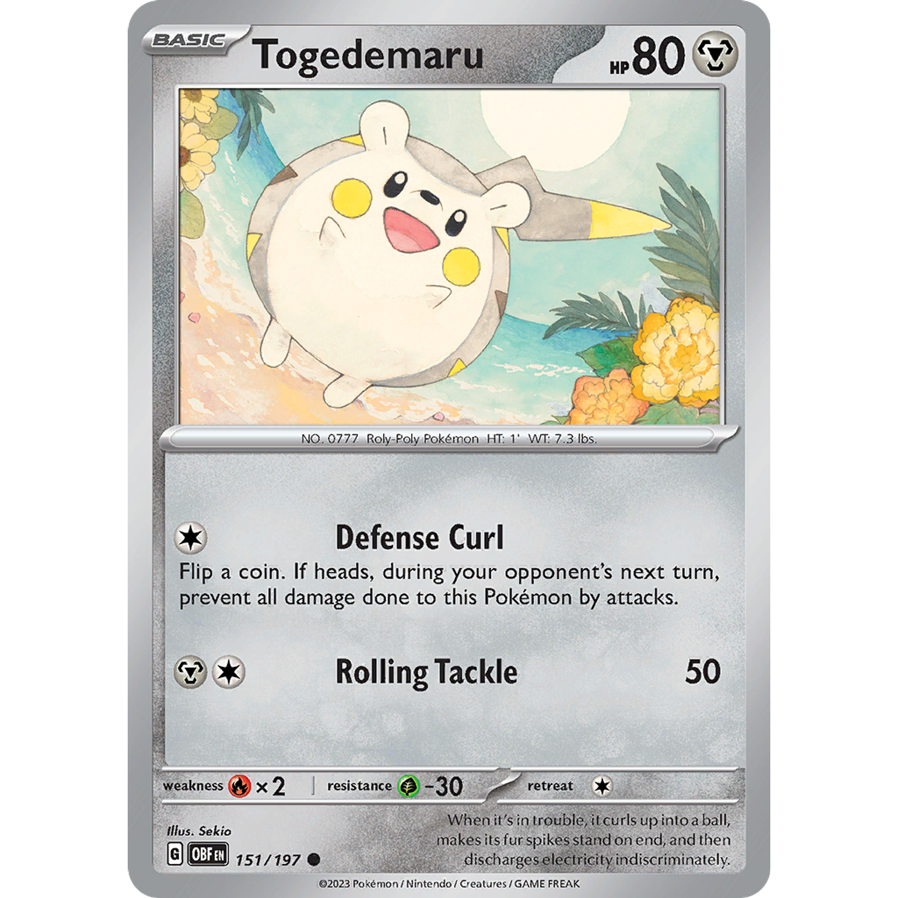 Togedemaru– 151/197 – Common– Inglés