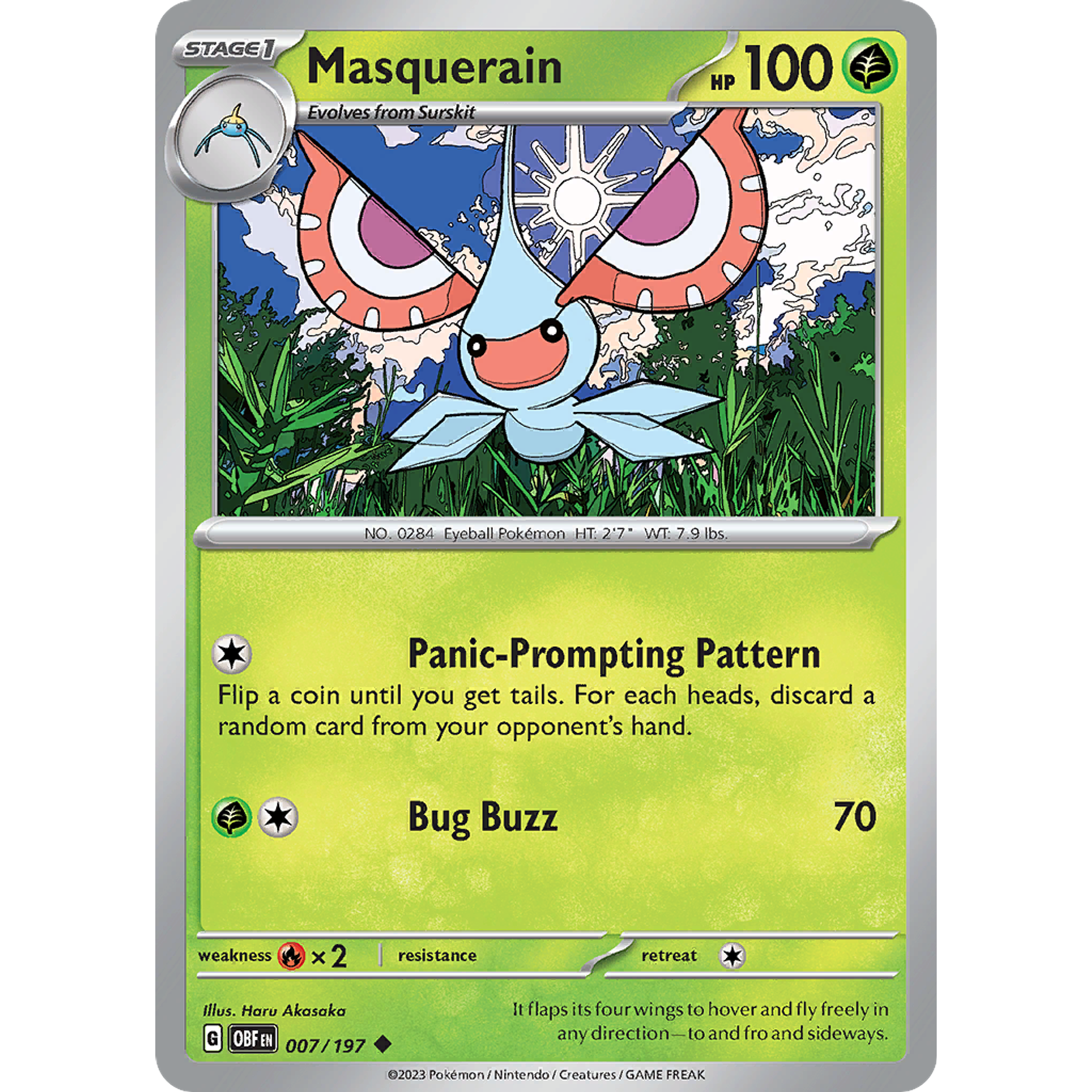 Masquerain – 007/197 – Uncommon– Inglés