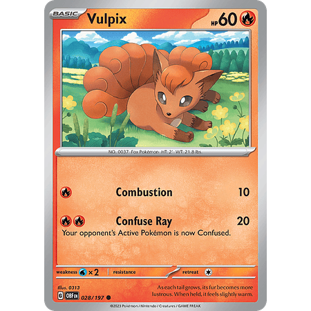 Vulpix– 028/197 – Common – Inglés