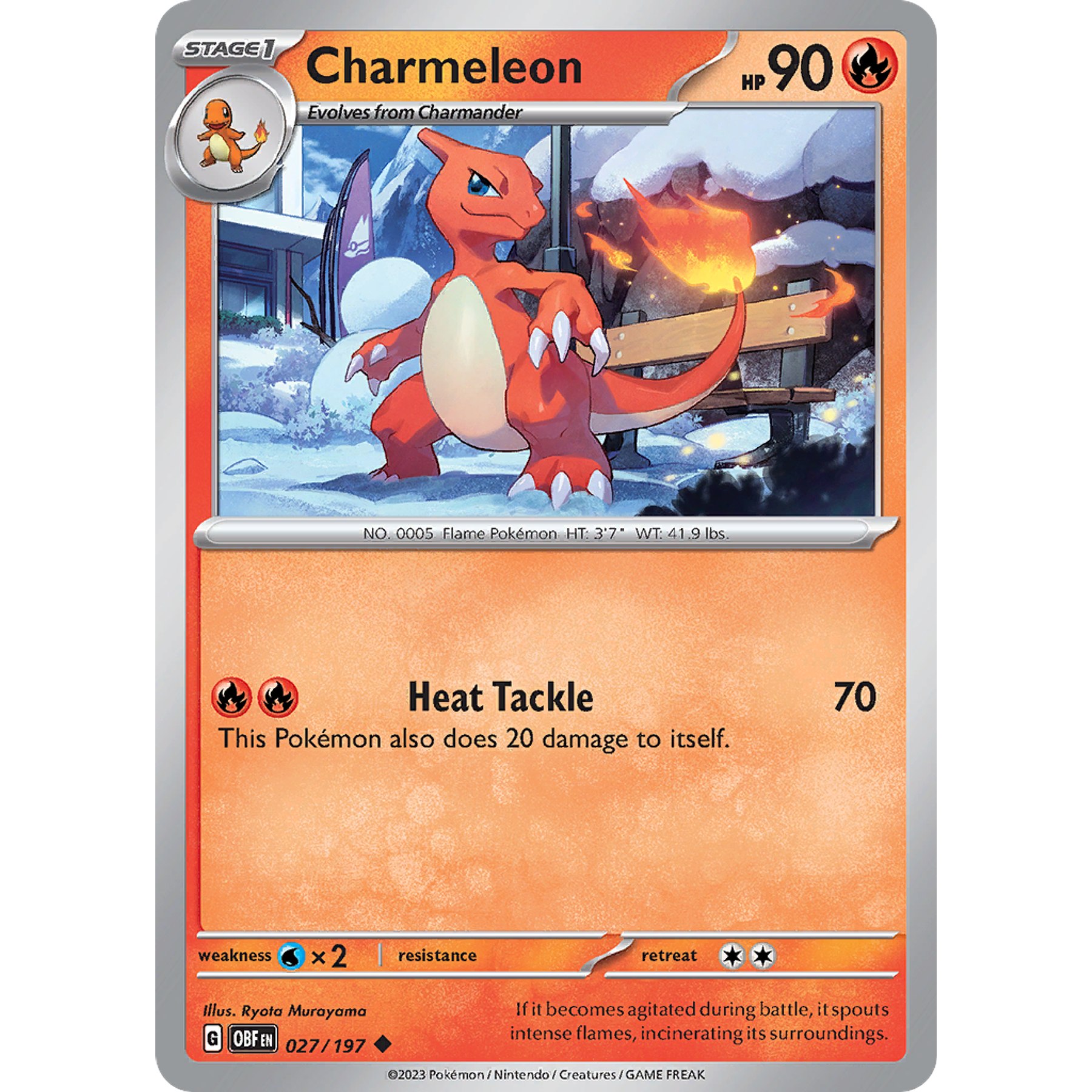 Charmeleon– 027/197 – Uncommon – Inglés
