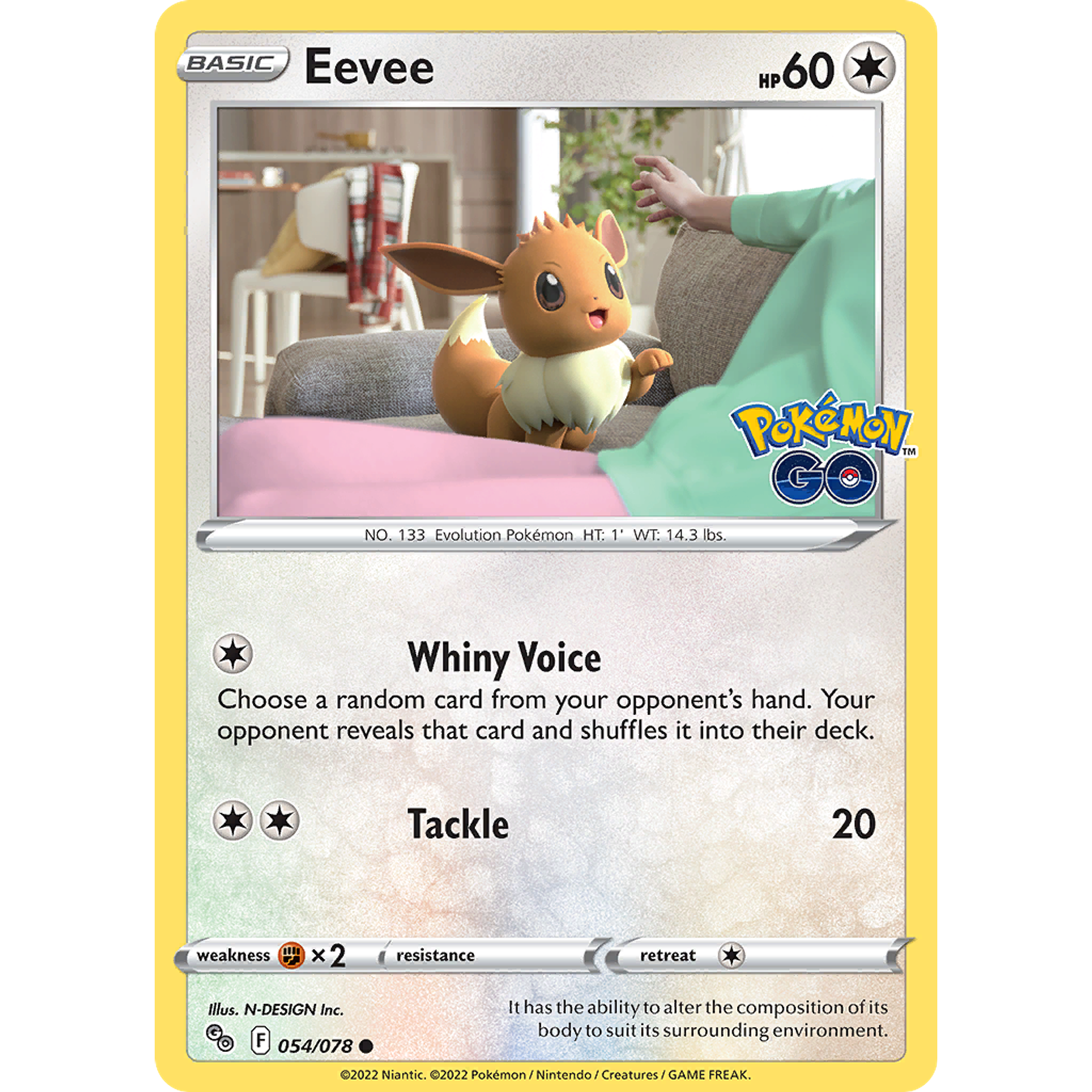 Eevee - 054/078 - Common- Inglés