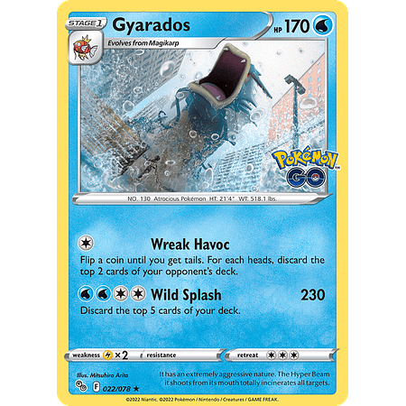 Gyarados - 022/078 - Holo Rare Ingles
