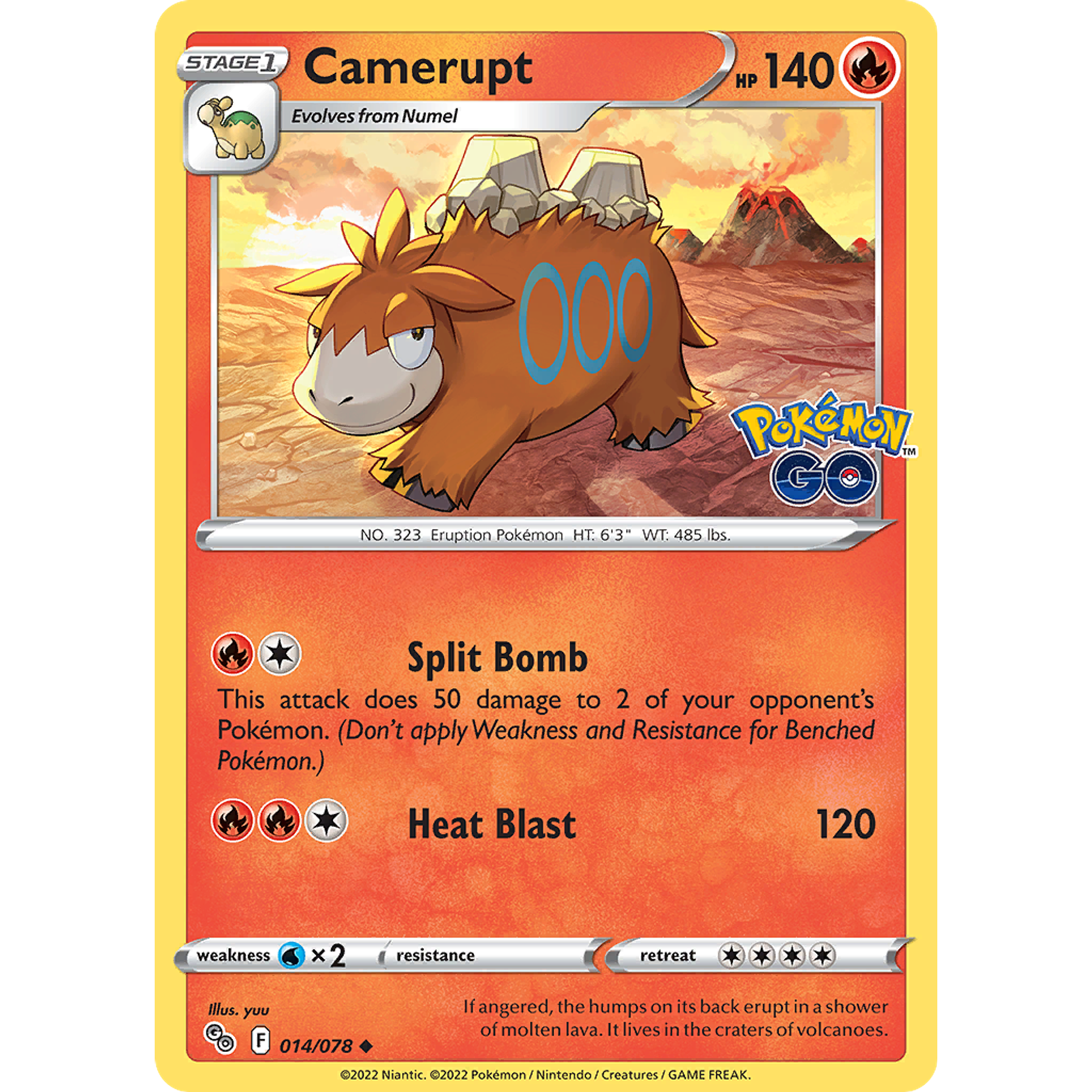 Camerupt - 014/078 - Uncommon Inglés