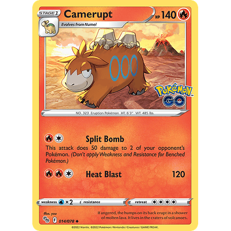 Camerupt - 014/078 - Uncommon Español