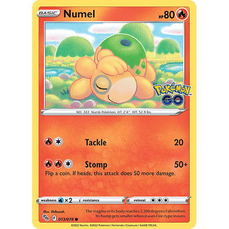 Numel - 013/078 - Common Reverse Holo Inglés