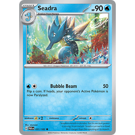 Seadra - 031/182 - Common Reverse Holo Inglés