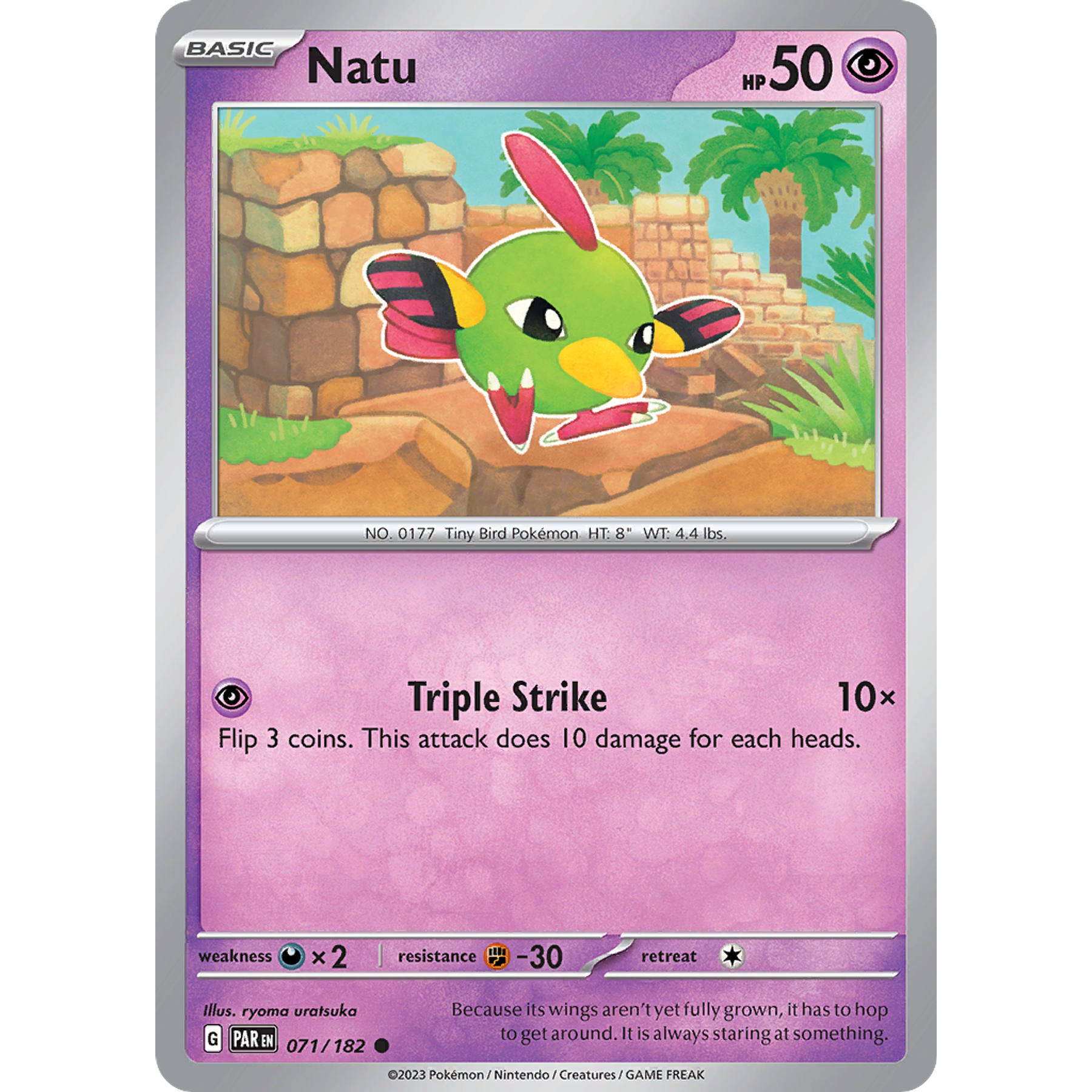 Natu - 071/182 - Common Reverse Holo Inglés