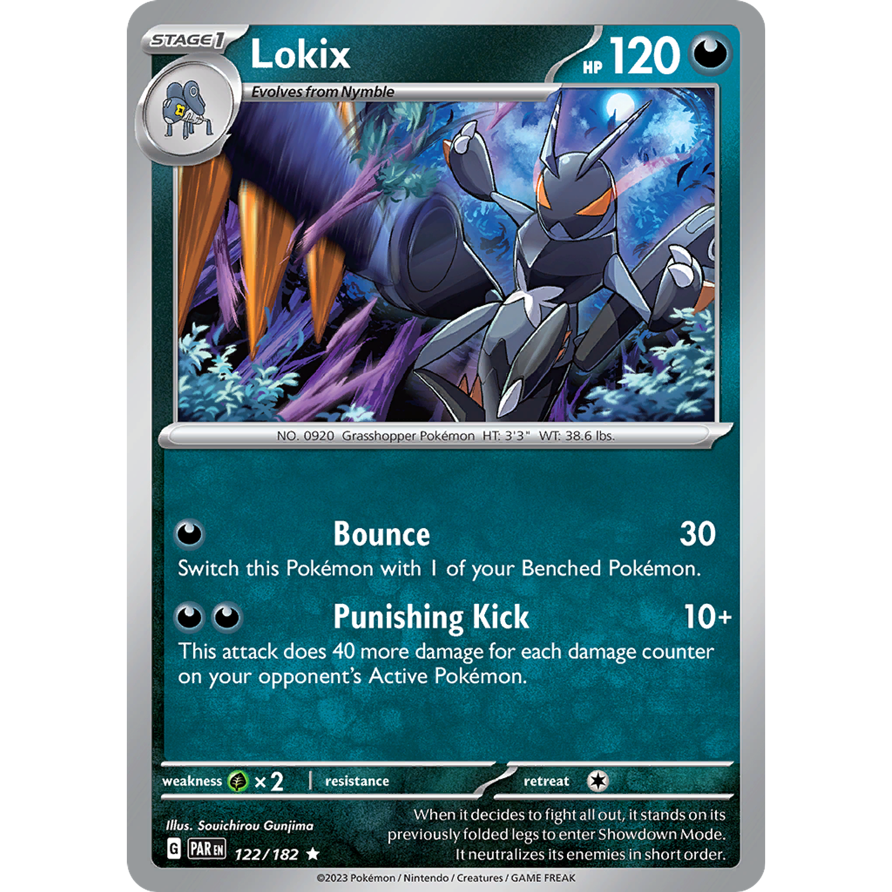 Lokix - 122/182 - Reverse Holo Rare Inglés