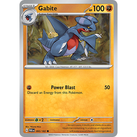 Gabite - 095/182 - Common Reverse Holo Inglés