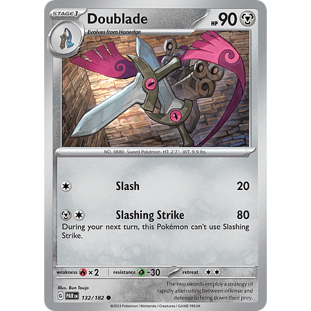 Doublade - 132/182 - Common Reverse Holo Español