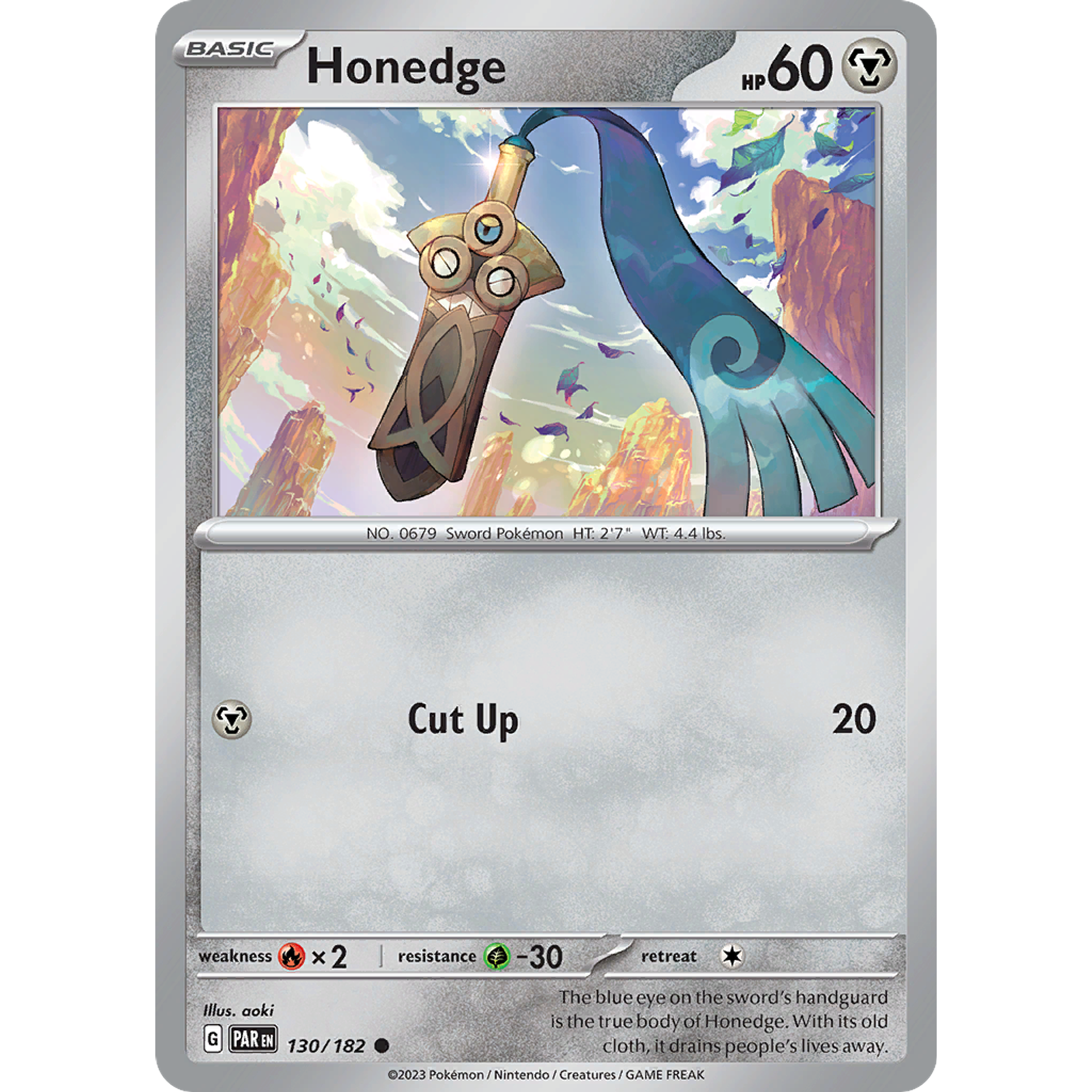 Honedge - 130/182 - Common Reverse Holo Inglés