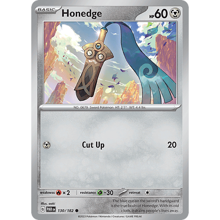 Honedge - 130/182 - Common Reverse Holo Inglés