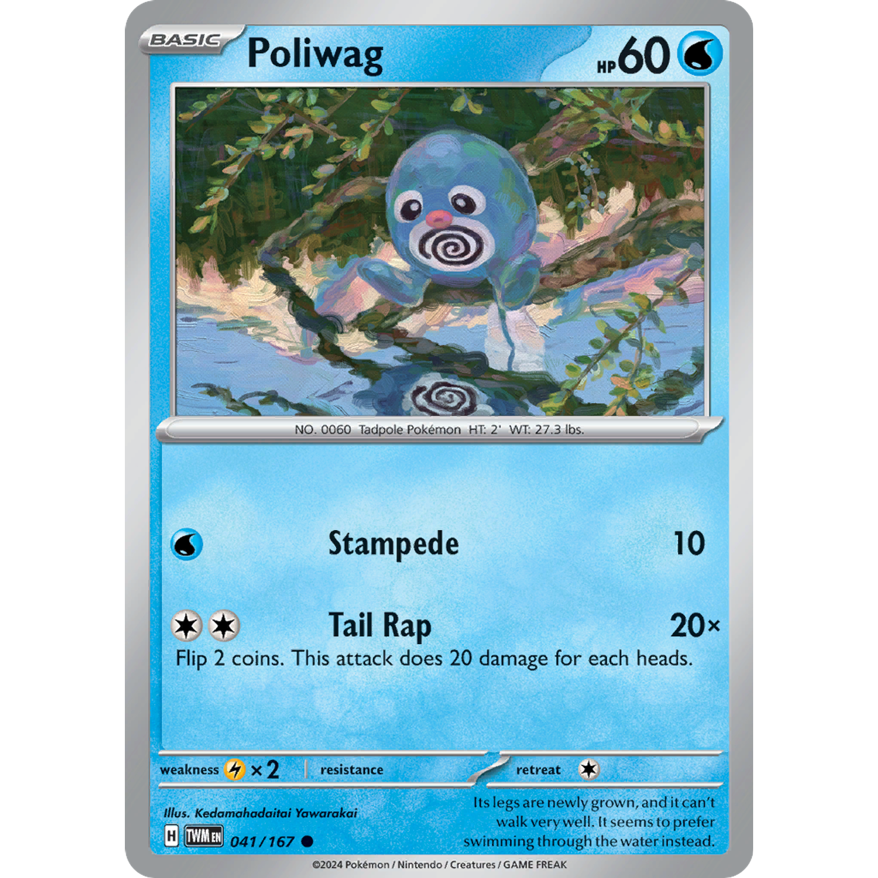 Poliwag - 041/167 - Common Reverse Holo Inglés