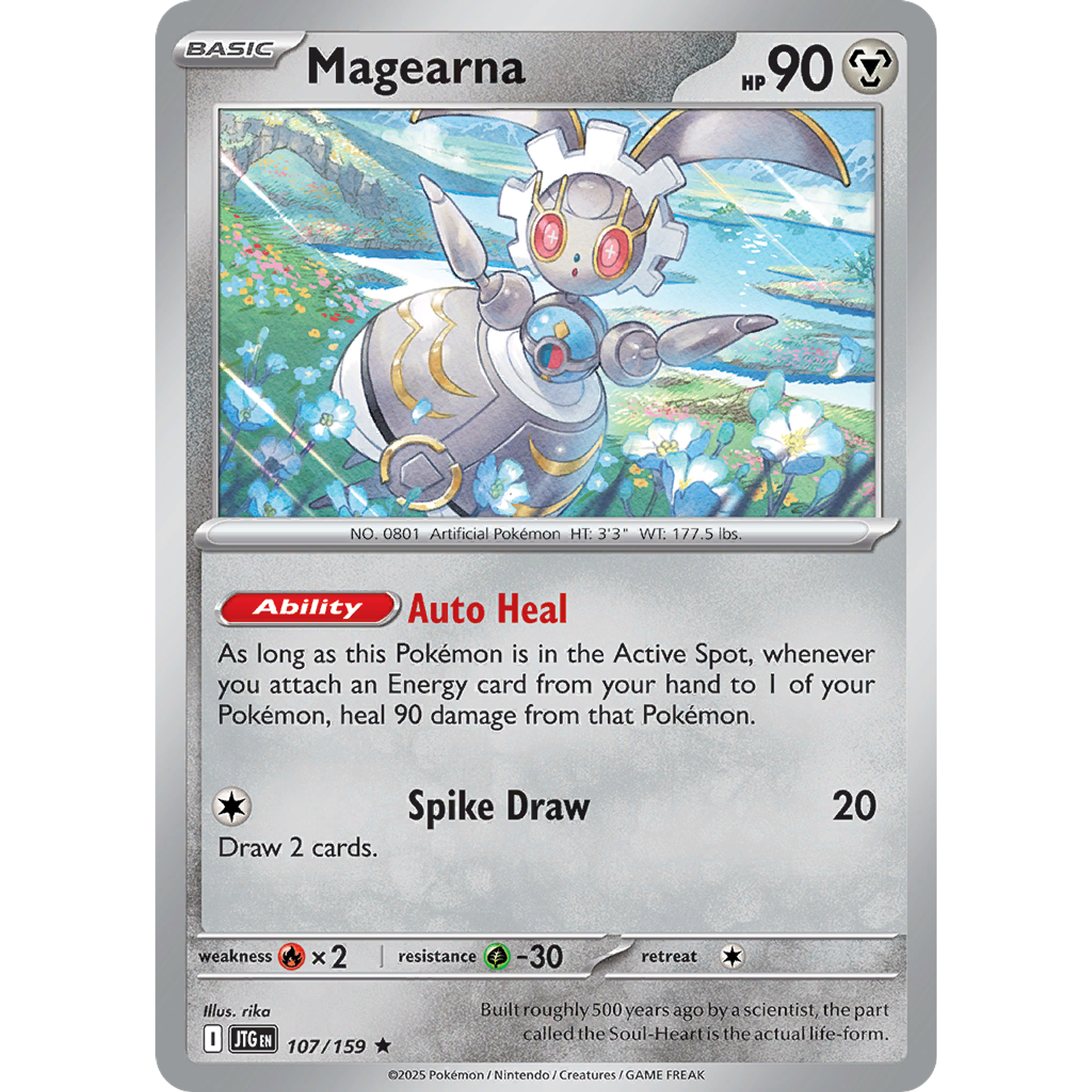 Magearna 107/159 Holo Reverse Rare Inglés