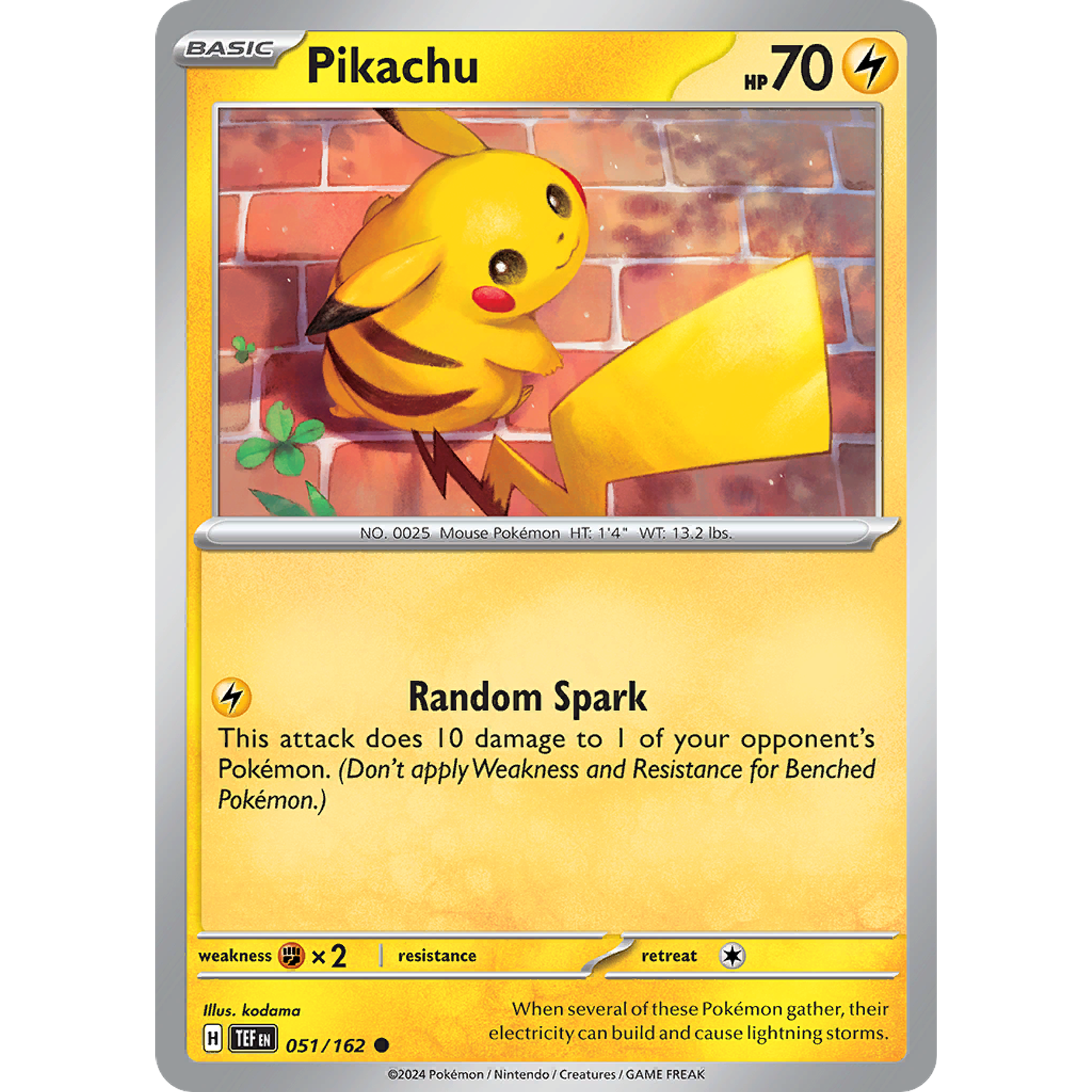 Pikachu - 051/162 - Common Inglés
