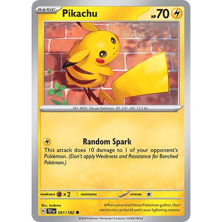 Pikachu - 051/162 - Common Inglés