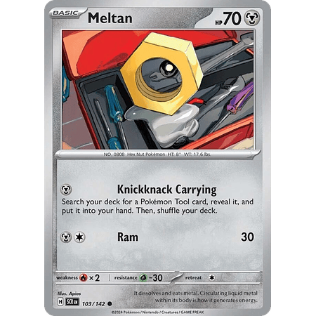 Meltan - 103/142 - Common Reverse Holo Español
