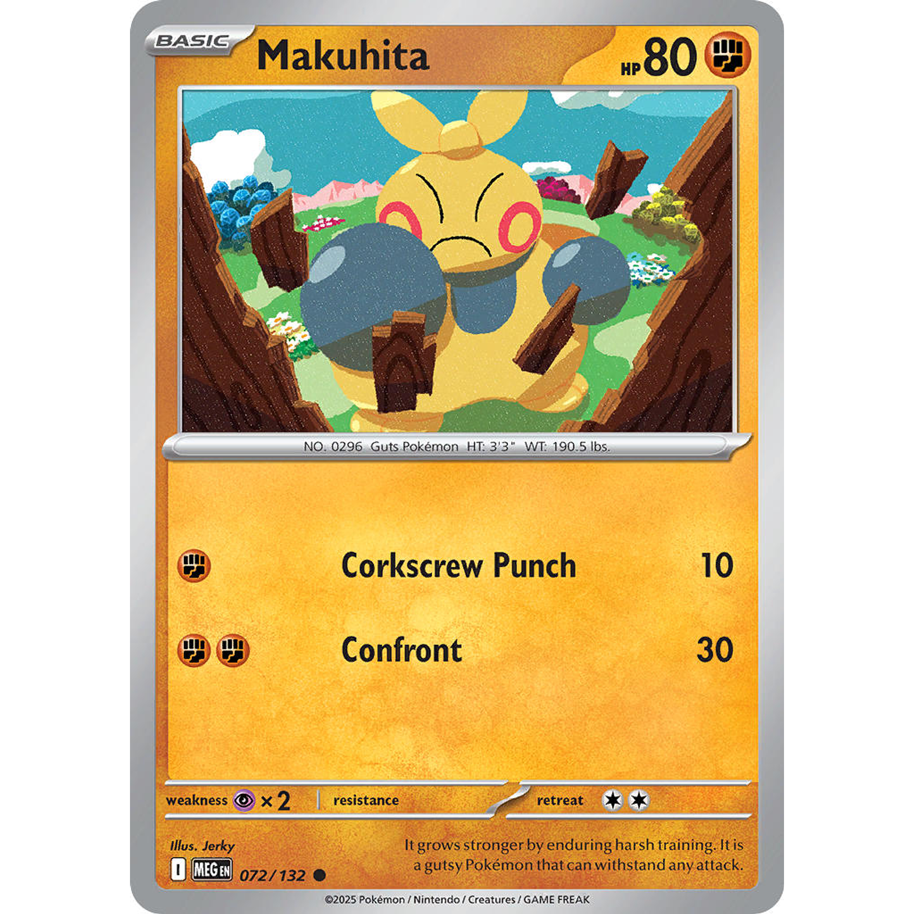 Makuhita 072/132 Common Reverse Holo Ingles