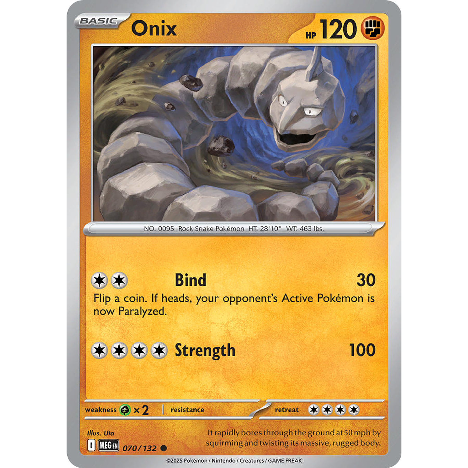 Onix 070/132 Common Reverse Holo Ingles