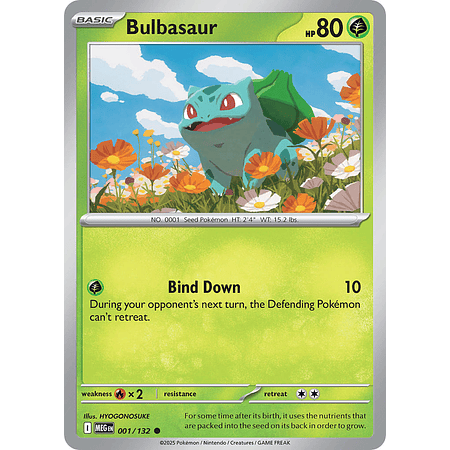 Bulbasaur 001/132 Common Ingles