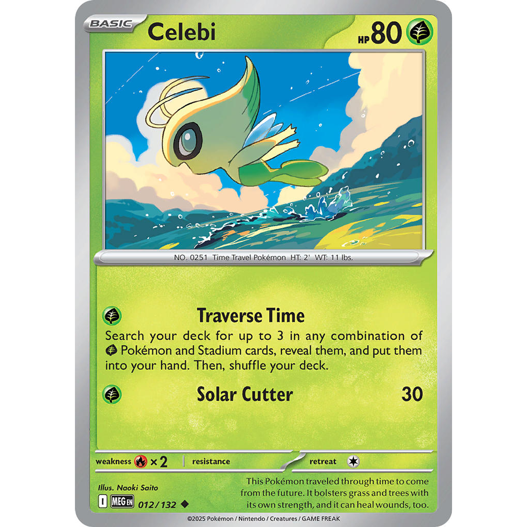 Celebi 012/132 Uncommon Reverse Holo Ingles