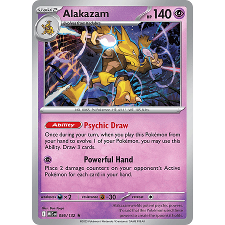 Alakazam 056/132 Rare  Holo Ingles