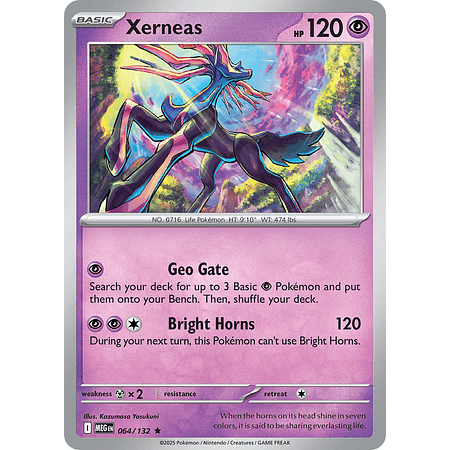 Xerneas 064/132 Rare Holo Ingles