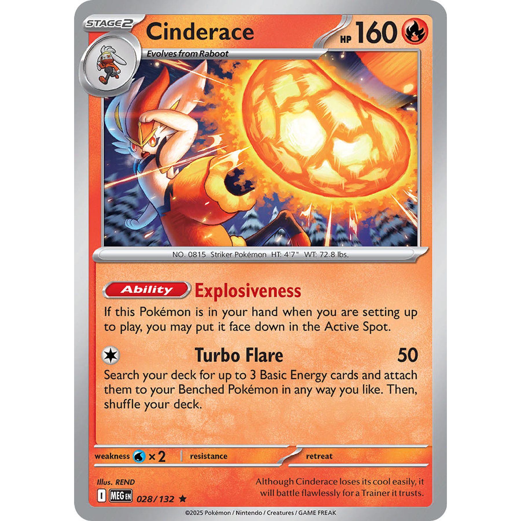 Cinderade 028/132 Rare Reverse Holo  Ingles