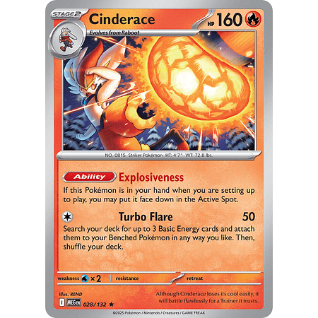 Cinderade 028/132 Rare Holo  Ingles