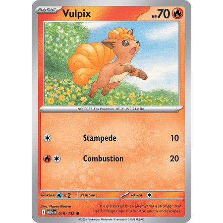 Vulpix 022/132 Common Reverse Holo Inglés