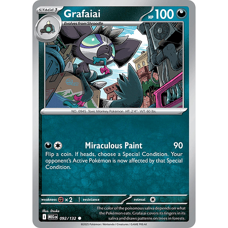 Grafaiai 092/132 Common Reverse Holo Inglés