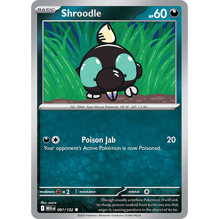 Shroodle 091/132 Common Reverse Holo Inglés