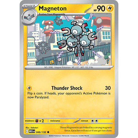 Magneton 046/132 Common Reverse Holo  Inglés