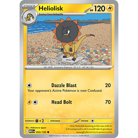 Heliolisk 053/132 Common Reverse Holo Ingles