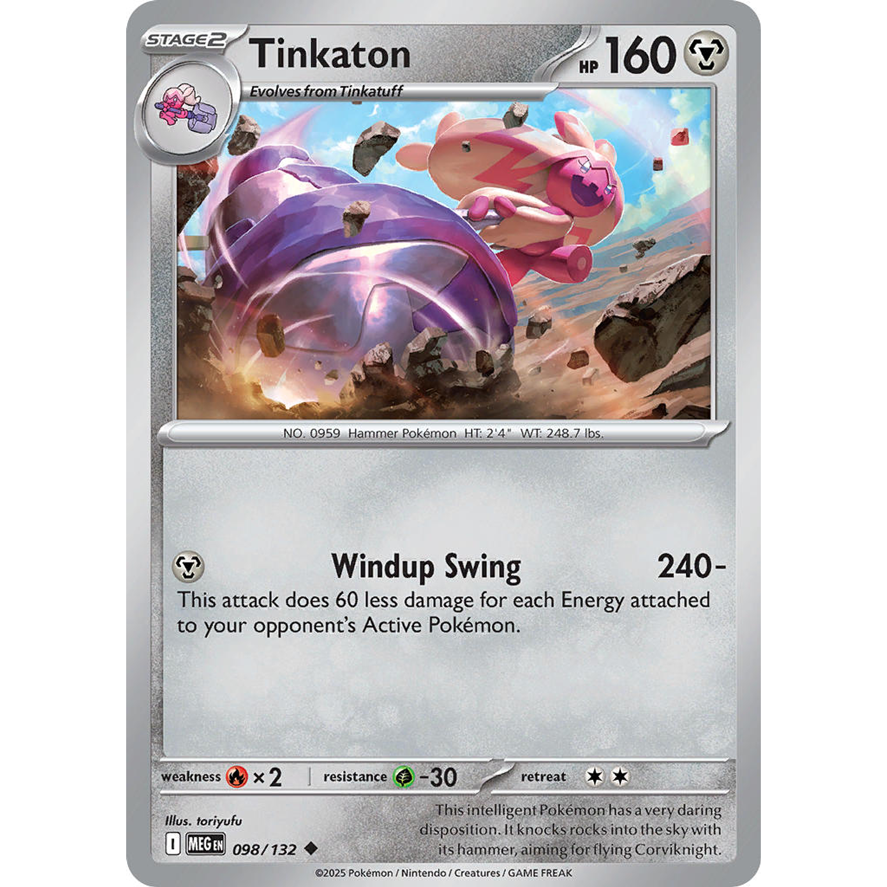 Tinkaton 098/132 Uncommon Reverse Holo Español