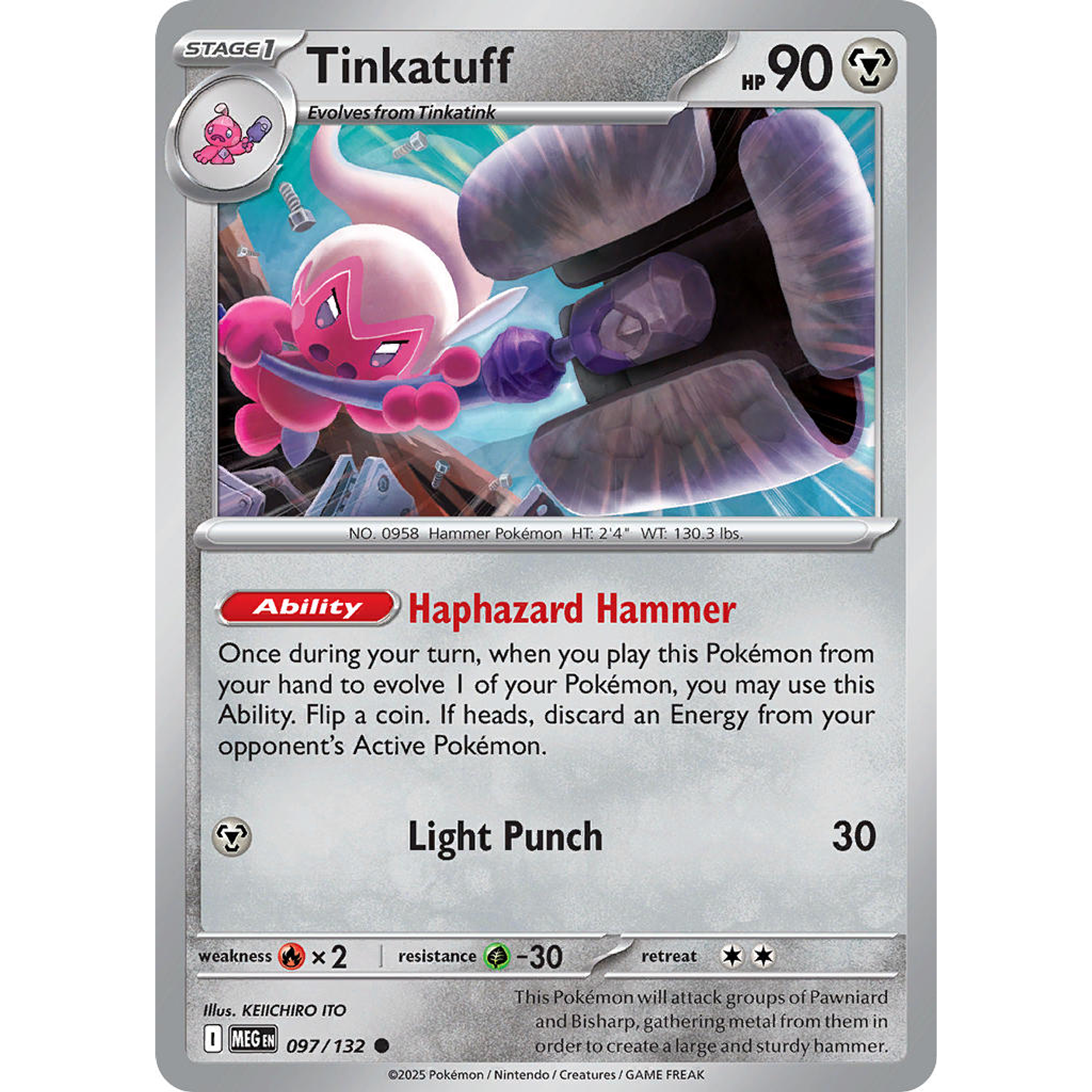 Tinkatuff 097/132 Common  Ingles